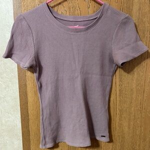 🔆2 for $6 🔆 Hollister purple waffle knit slim tee